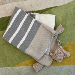 Imani Collective woven throw blanket from Winter 2019 Causebox, slate New